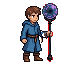 Hero wearing Voidcaller Staff