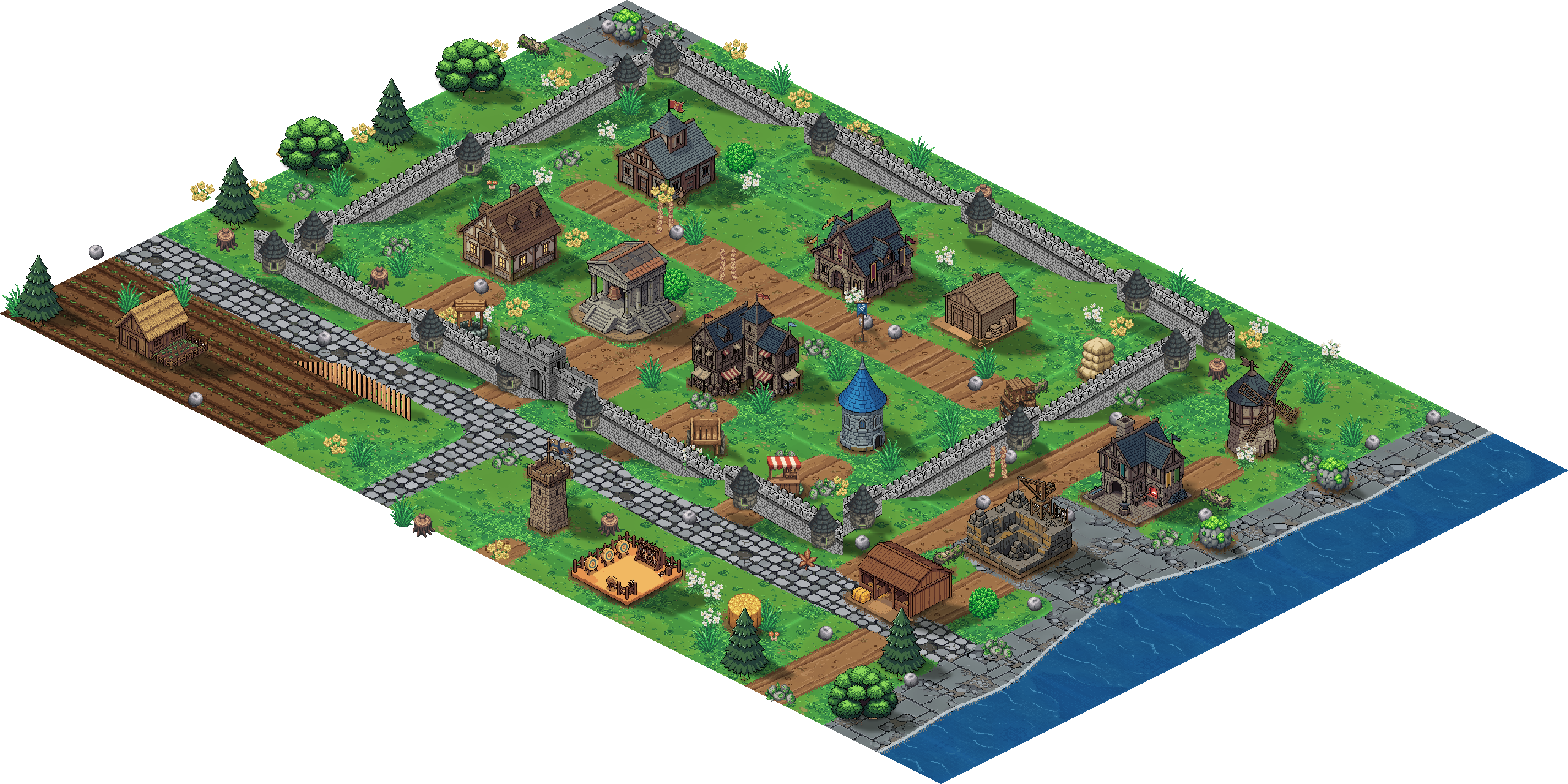 Demo village map