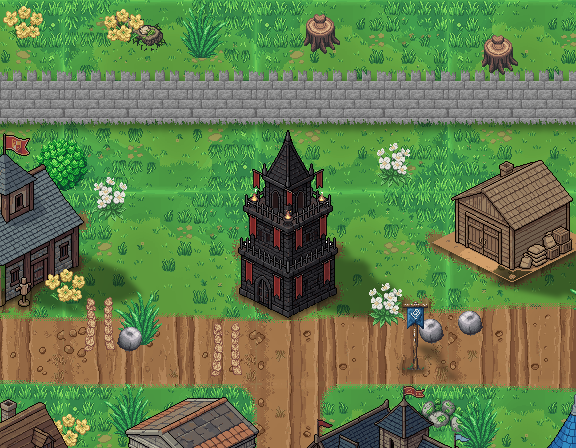 demonkin hall in the village